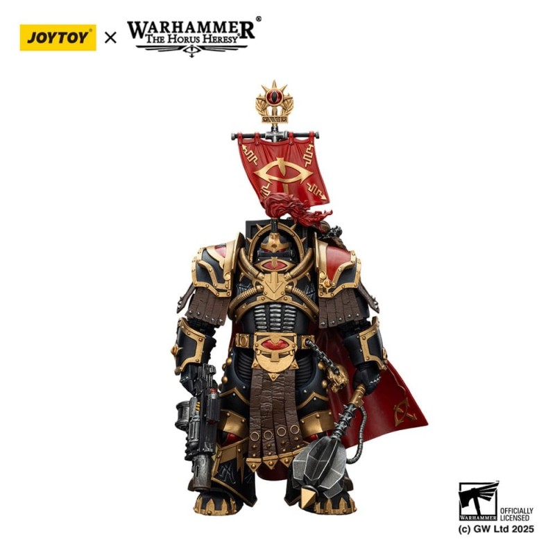 Warhammer 40k: Sons of Horus - Figurine Legion Cataphractii Praetor avec Combi-Melta and Power Maul 14 cm