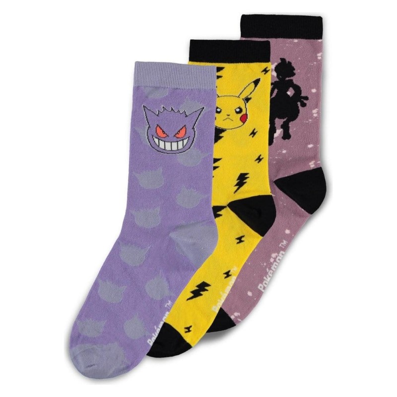 Pokémon - Socks 3-Pack Crew 43-46