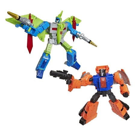 Transformers - Age of the Primes Leader Class Action Figure 2-Pack G2 G2 Dinobot Swoop &amp G2 Dinobot Sludge 19 cm
