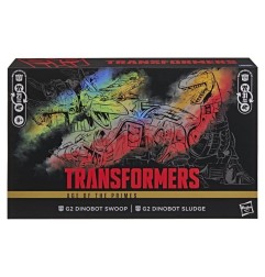 Transformers - Age of the Primes Leader Class Action Figure 2-Pack G2 G2 Dinobot Swoop &amp G2 Dinobot Sludge 19 cm