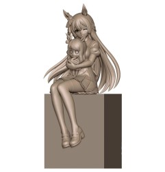 Umamusume: Pretty Derby - Statuette XStellar Satono Diamond Sitting Ver. 20 cm