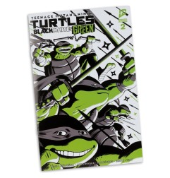 Teenage Mutant Ninja Turtles - Page Punchers Action Figure Michelangelo (Black White & Green) (Red Platinum Edition) 13 cm