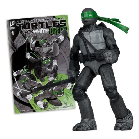 Teenage Mutant Ninja Turtles - Page Punchers Action Figure Donatello (Black White & Green ) (Red Platinum Edition) 13 cm