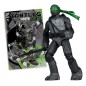 Les Tortues Ninja Page Punchers - Figurine Donatello (Black White & Green ) (Red Platinum Edition) 13 cm