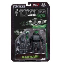 Les Tortues Ninja Page Punchers - Figurine Raphael (Black White & Green) (Red Platinum Edition) 13 cm