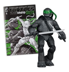 Teenage Mutant Ninja Turtles - Page Punchers Action Figure Leonardo (Black White & Green) (Red Platinum Edition) 13 cm