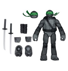 Les Tortues Ninja Page Punchers - Figurine Leonardo (Black White & Green) (Red Platinum Edition) 13 cm