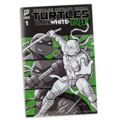 Teenage Mutant Ninja Turtles - Page Punchers Action Figure Leonardo (Black White & Green) (Red Platinum Edition) 13 cm