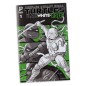Les Tortues Ninja Page Punchers - Figurine Leonardo (Black White & Green) (Red Platinum Edition) 13 cm