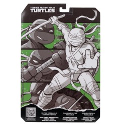 Les Tortues Ninja Page Punchers - Figurine Leonardo (Black White & Green) (Red Platinum Edition) 13 cm