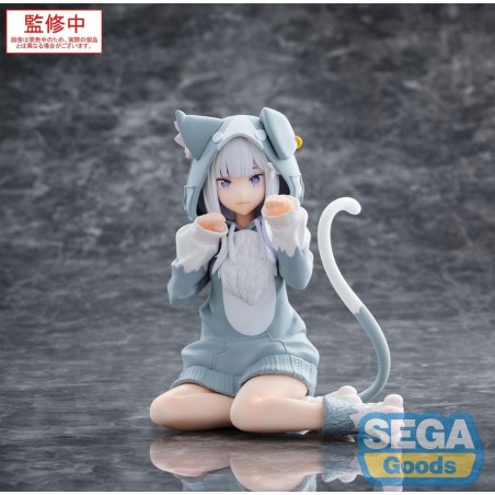 Re:Zero Starting Life in Another World - Statuette Yumemirize Emilia Mofumofu Pack 11 cm