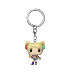 Les Anges de la nuit - Porte-clés Pocket POP! Vinyl Harley Quinn (Caution Tape) 4 cm