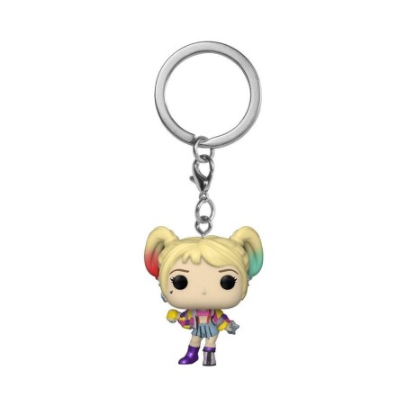 Les Anges de la nuit - Porte-clés Pocket POP! Vinyl Harley Quinn (Caution Tape) 4 cm