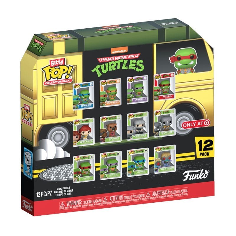 Les Tortues Ninja - Pack 12 figurines Bitty POP! Les Tortues Ninja 2,5 cm