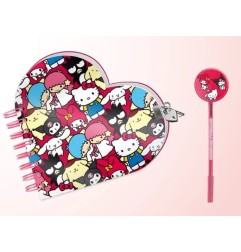 Hello Kitty - Set cadeau Journal Intime & Stylo Hello Kitty Friends Multicolour