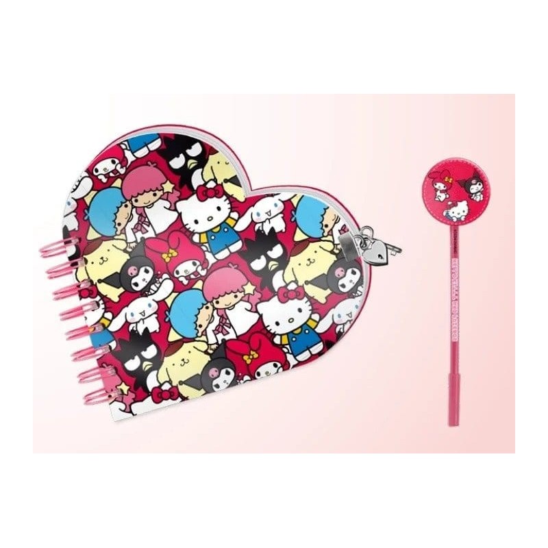Hello Kitty - Set cadeau Journal Intime & Stylo Hello Kitty Friends Multicolour