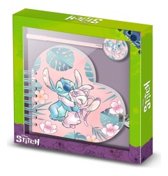 Lilo & Stitch - Heart Diary & Pen Gift Set Hug Pink