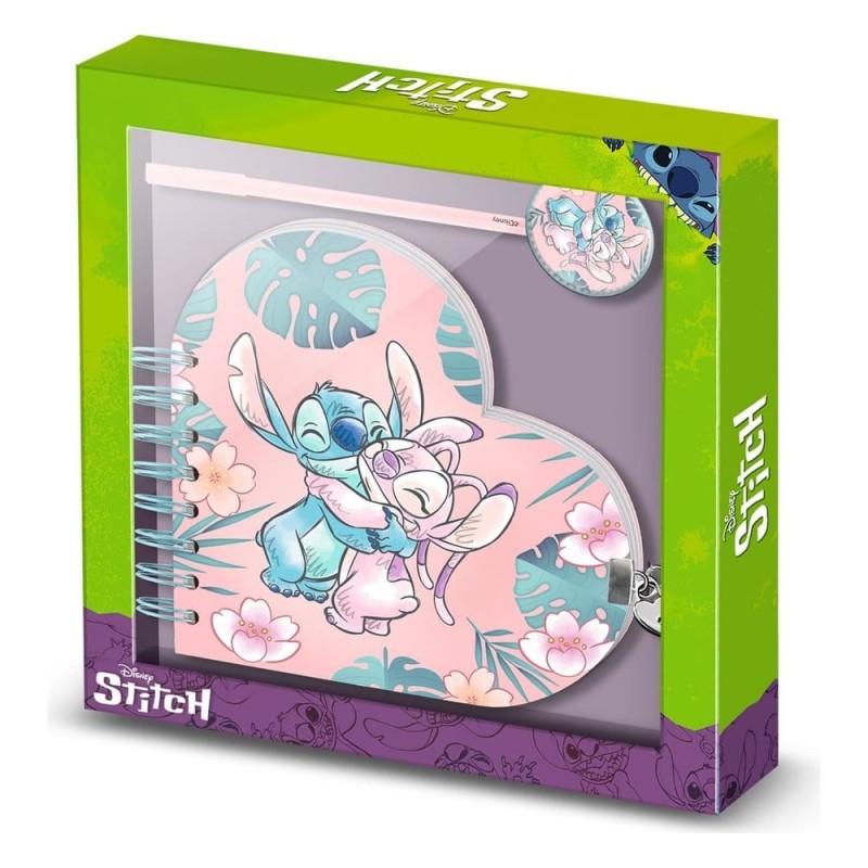 Lilo & Stitch - Set cadeau Journal intime & Stylo Hug Pink Lilo & Stitch - Set cadeau Journal intime & Stylo Hug Pink
