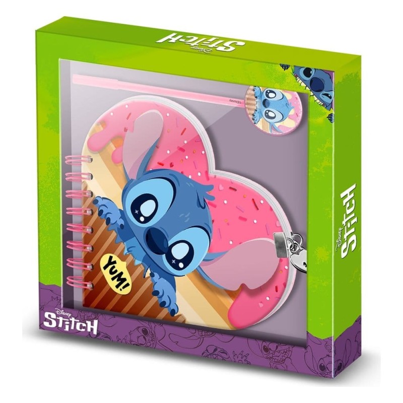 Lilo & Stitch - Heart Diary & Pen Gift Set Muffin Pink