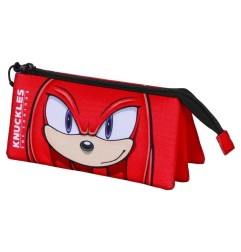 Sonic - The Hedgehog - Triple Pencil case SEGA Knuckles Sight Red