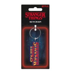 Stranger Things - Rubber Keychain Retro Logo 6 cm