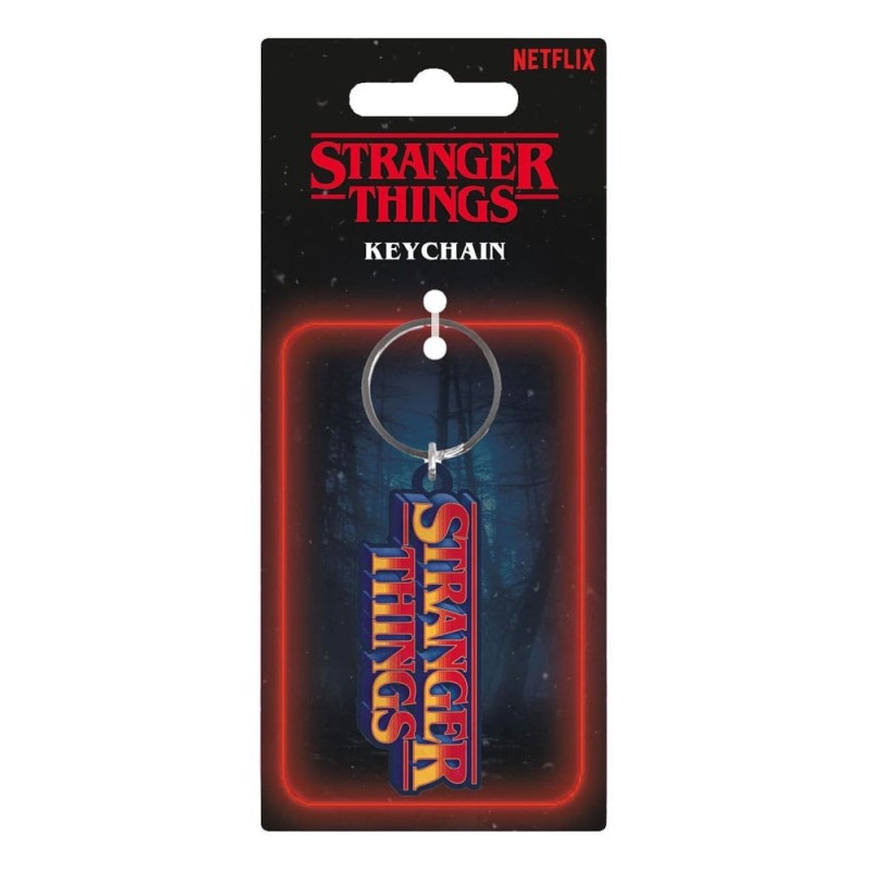 Stranger Things - Rubber Keychain Retro Logo 6 cm