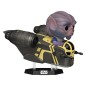 Star Wars: The Mandalorian and Grogu - Figurine POP! Rides Deluxe Bobble Head Zeb Orrelios in the Razor Crest 9 cm