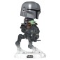 Star Wars: The Mandalorian and Grogu - Figurine POP! Rides Deluxe Bobble Head The Mandalorian with Grogu in Imperial Remn