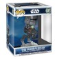Star Wars: The Mandalorian and Grogu - Figurine POP! Rides Deluxe Bobble Head The Mandalorian with Grogu in Imperial Remn