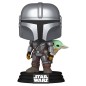 Star Wars - : The Mandalorian and Grogu POP! Vinyl Bobblehead Figure The Mandalorian with Grogu 9 cm