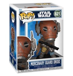 Star Wars: The Mandalorian and Grogu - Figurine POP! Bobble Head Mercenary Guard Droid 9 cm