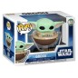 Star Wars: The Mandalorian and Grogu - Figurine POP! Bobble Head Grogu in Pram 9 cm