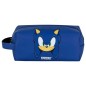 Sonic - The Hedgehog - Plus Brick Travel Toiletry Bag SEGA Sight Blue