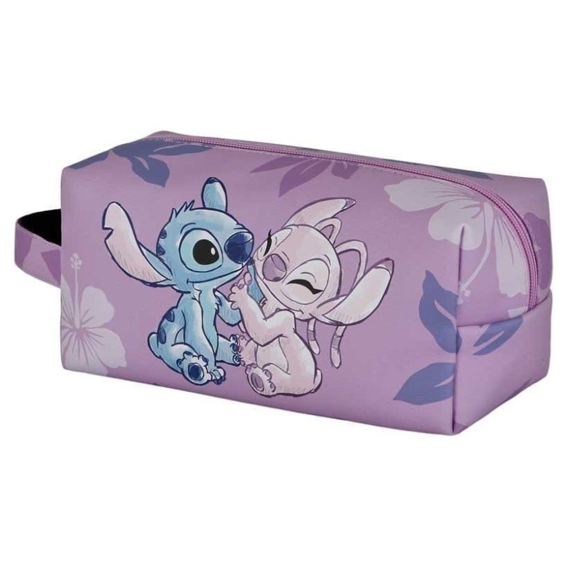 Lilo & Stitch - Plus Brick Travel Toiletry Bag Stitch & Angel Pink