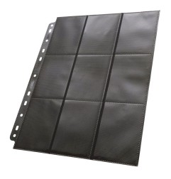 Ultimate Guard - 18-Pocket Pages Side-Loading Noir (50)