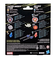 Beyblade - Collaboration Beyblade X et Marvel Captain America 4-70GB contre Red Hulk 1-80R