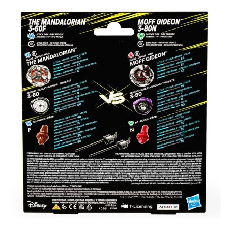 Beyblade - Collaboration Beyblade X et Star Wars The Mandalorian 3-60F vs. Moff Gideon 3-80N