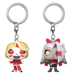 Hazbin Hotel - Pack 2 porte-clés POP! Charlie & Vaggie 4 cm