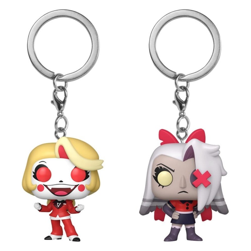 Hazbin Hotel - Pack 2 porte-clés POP! Charlie & Vaggie 4 cm