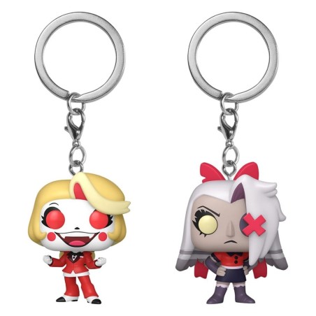 Hazbin Hotel - Pack 2 porte-clés POP! Charlie & Vaggie 4 cm