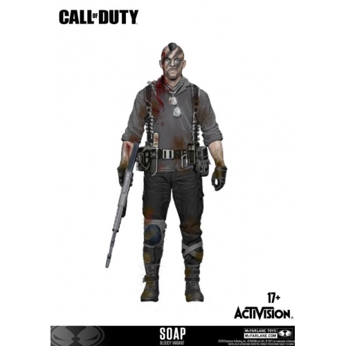 Call of Duty - Figurine John 'Soap' MacTavish Variant Exclusive incl. DLC 15 cm