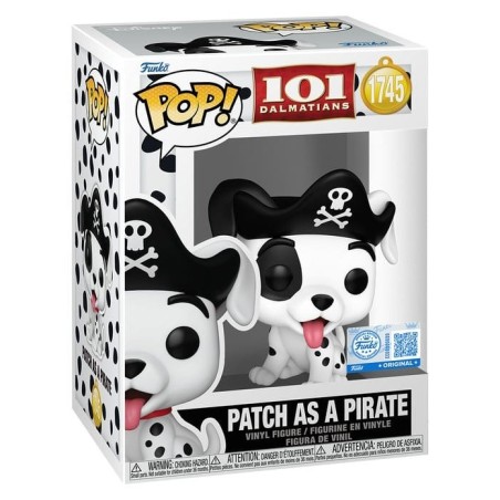Les 101 Dalmatiens - Figurine POP! Patch (Pirate Costume) 9 cm