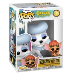 Oliver et Compagnie - Figurine POP & Buddy Georgette avec Tito 9 cm