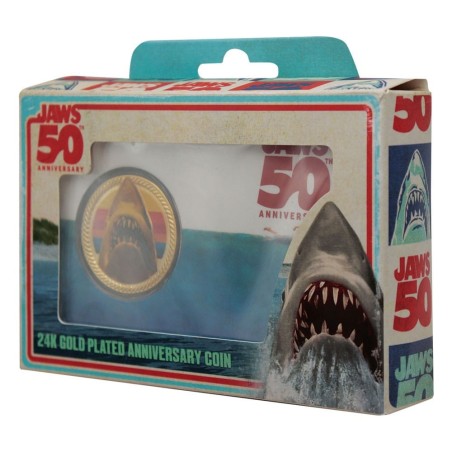 Jaws - Collectable Coin 50th Anniversary 24k Gold Plated Limited Edition