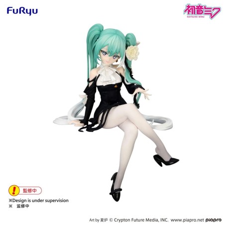 Hatsune Miku - Statuette Noodle Stopper Flower Fairy White Rose 14 cm