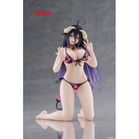 Overlord - PVC Statue Desktop Cute Figure Albedo Cow-Print Swimsuit Ver. Renewal 13 cm