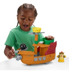 Super Mario - Playset My Mario Little People Vaisseau de Bowser