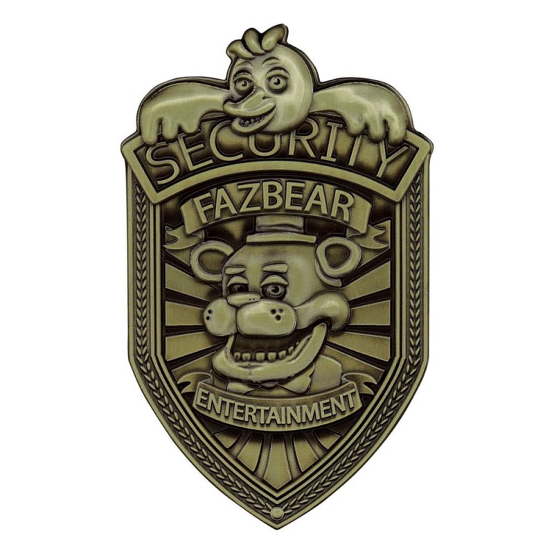 Five Nights at Freddy’s - Five Nights at Freddy's Replica Security Badge Antique Brass Edition