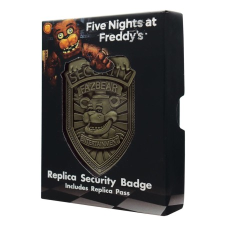 Five Nights at Freddy’s - Réplique Security Badge Antique Brass Edition