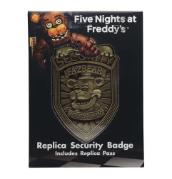 Five Nights at Freddy’s - Five Nights at Freddy's Replica Security Badge Antique Brass Edition